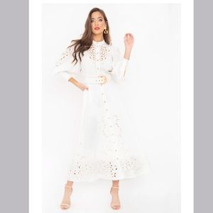 Zimmermann Peggy Embroidered Linen dress